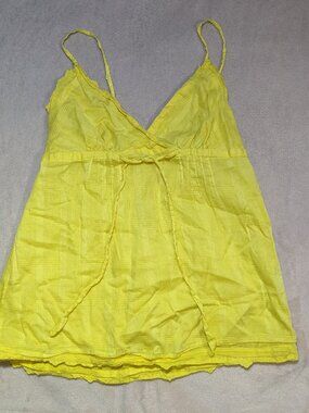 Yellow summer babydoll camisole